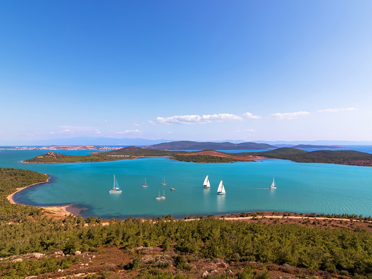Ayvalık Şeytan Sofrası'nın görünümü.