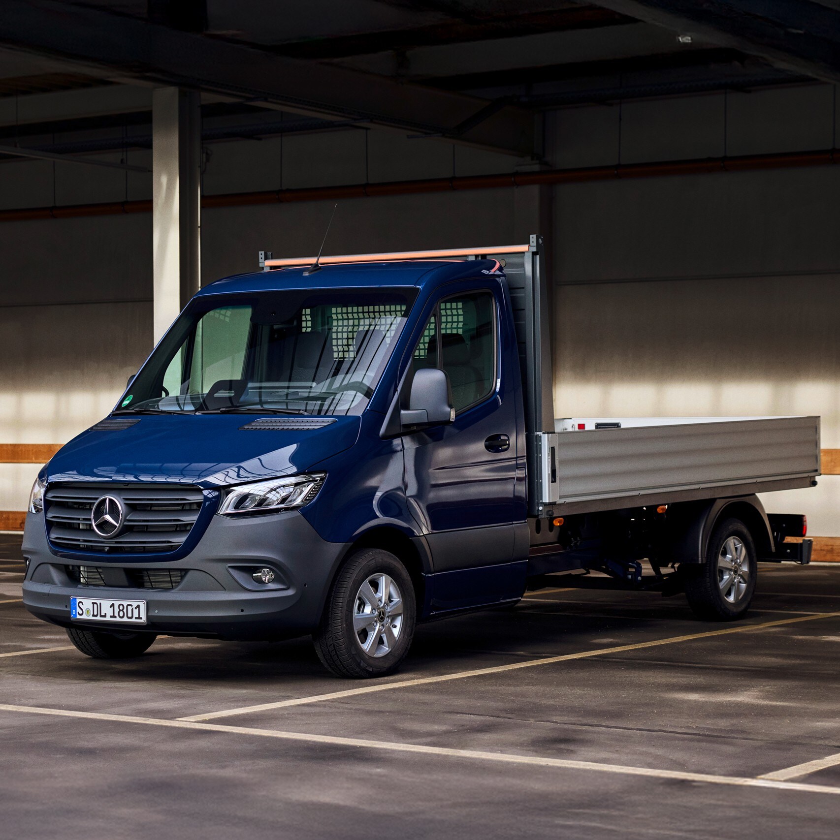 Mercedes-Benz Sprinter şasinin dış tasarımı.