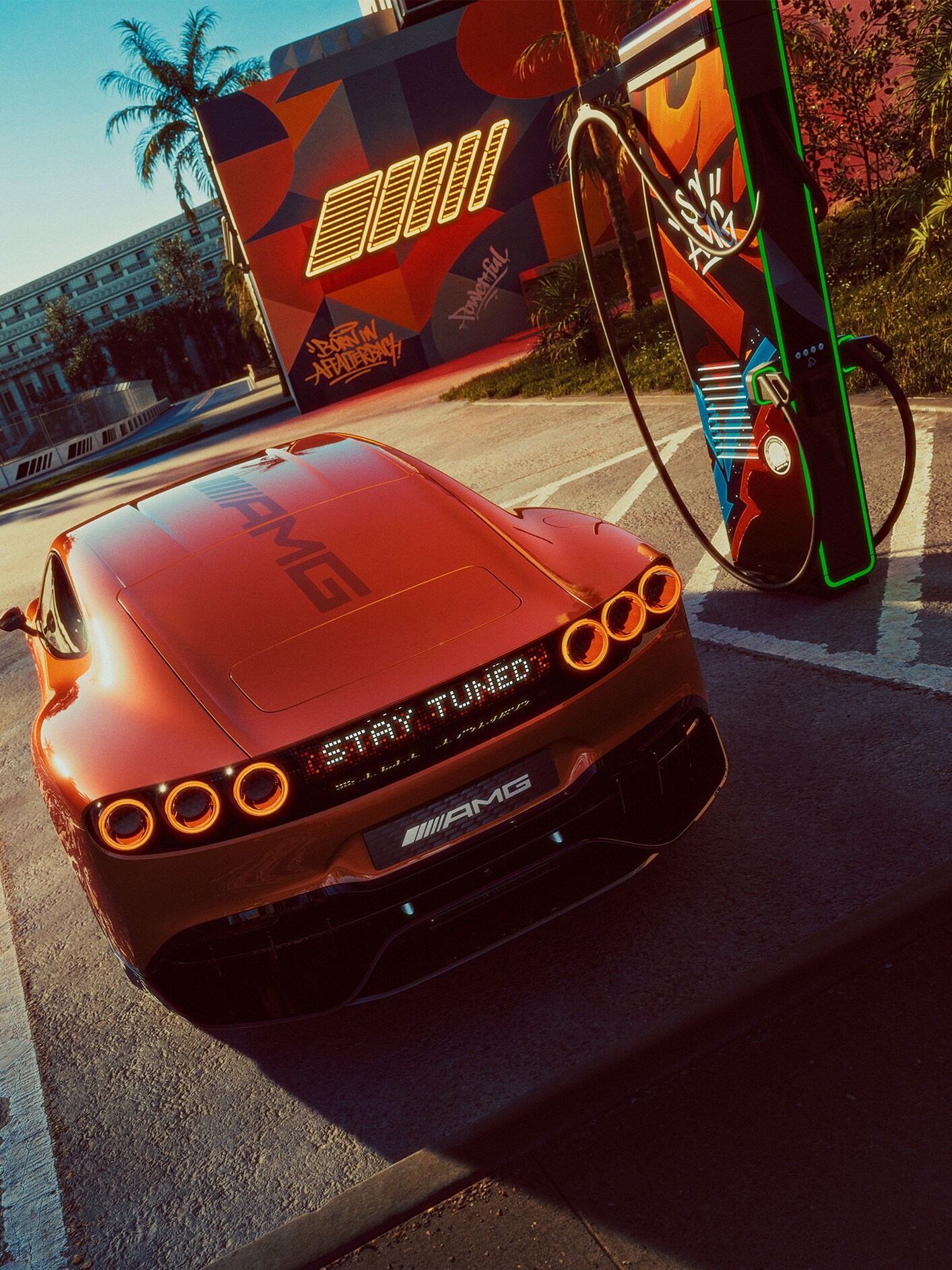 The hyper-fast charging of the new CONCEPT AMG GT XX based on AMG Electric Architecture (AMG.EA) by Mercedes-AMG.