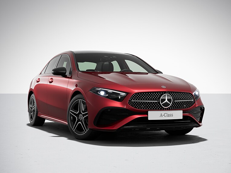 AMG Line tasarım konseptine sahip Mercedes-Benz'den A-Serisi Sedan'ın dış mekanı.