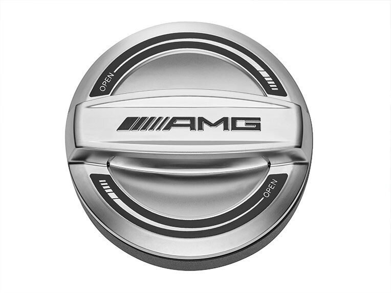 AMG depo kapağına odaklanan dış tasarımın kesiti.