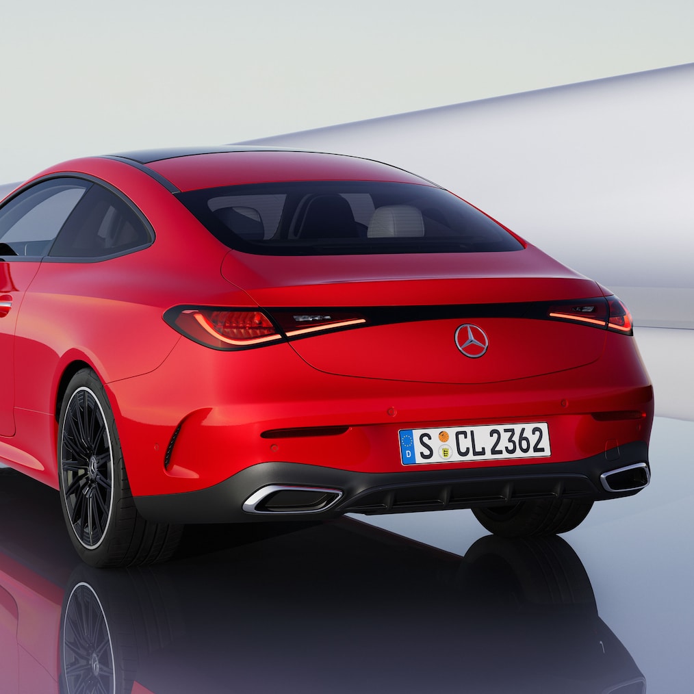 Mercedes-Benz CLE Coupé'nin arka tasarımı.
