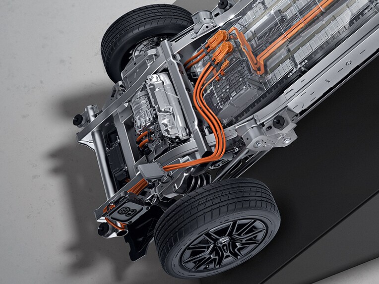 Mercedes-Benz tamamı elektrikli G-Serisindeki akü ön hazırlığı.