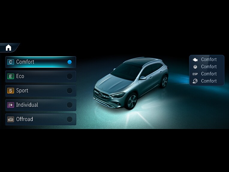 Yeni Mercedes-Benz GLA'daki DYNAMIC SELECT