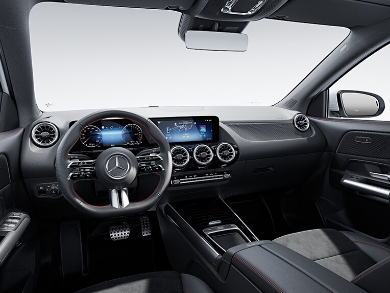 AMG Line tasarım konseptine sahip Mercedes-Benz GLA'nın iç mekanı.