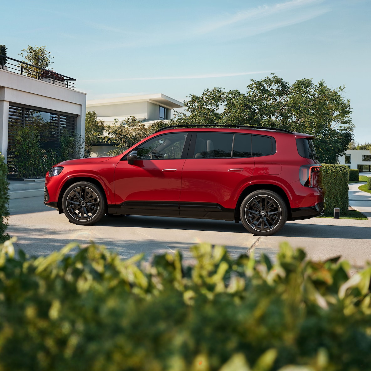 Mercedes-Benz GLB'nin dış tasarımı.