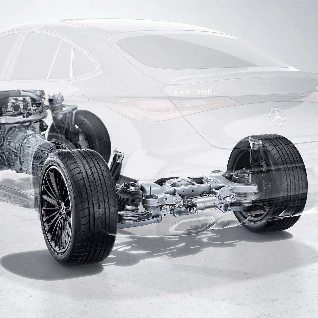 Mercedes-Benz GLC'nin şasisi.