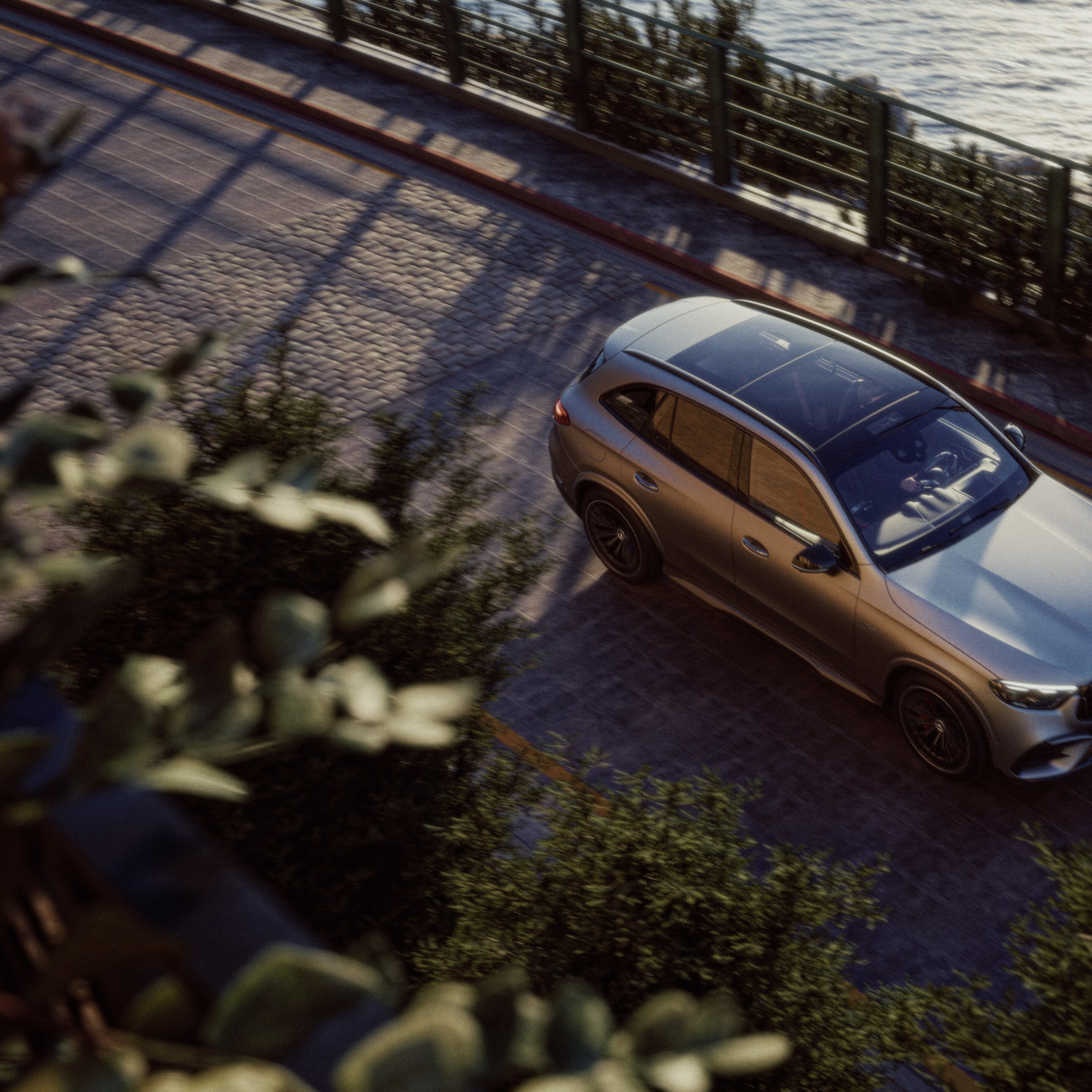 Yeni Mercedes-AMG GLC SUV'nin dış tasarımı.