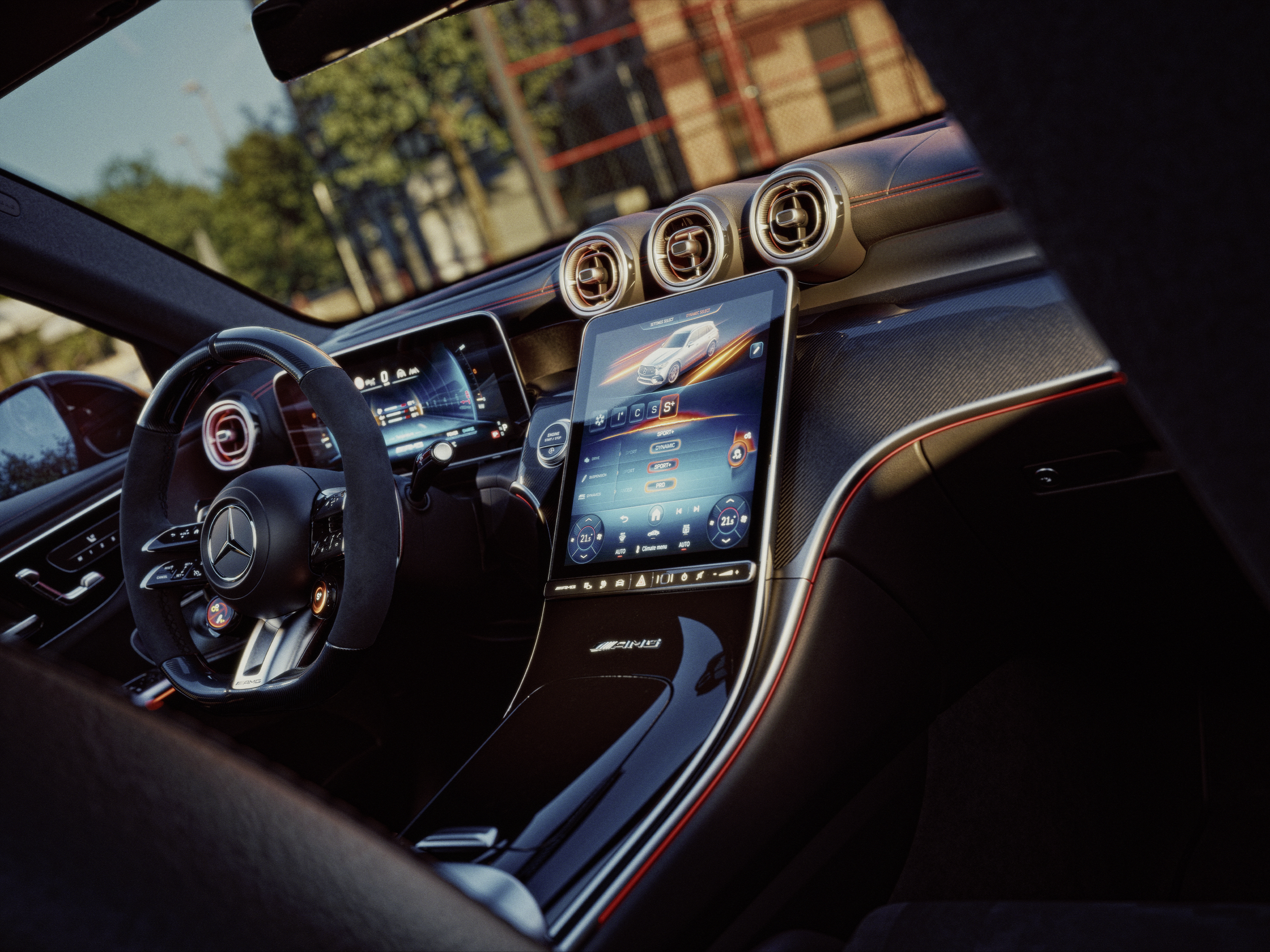 İç mekan | GLC | Mercedes-AMG Yeni Mercedes-AMG GLC SUV'nin iç mekanı.