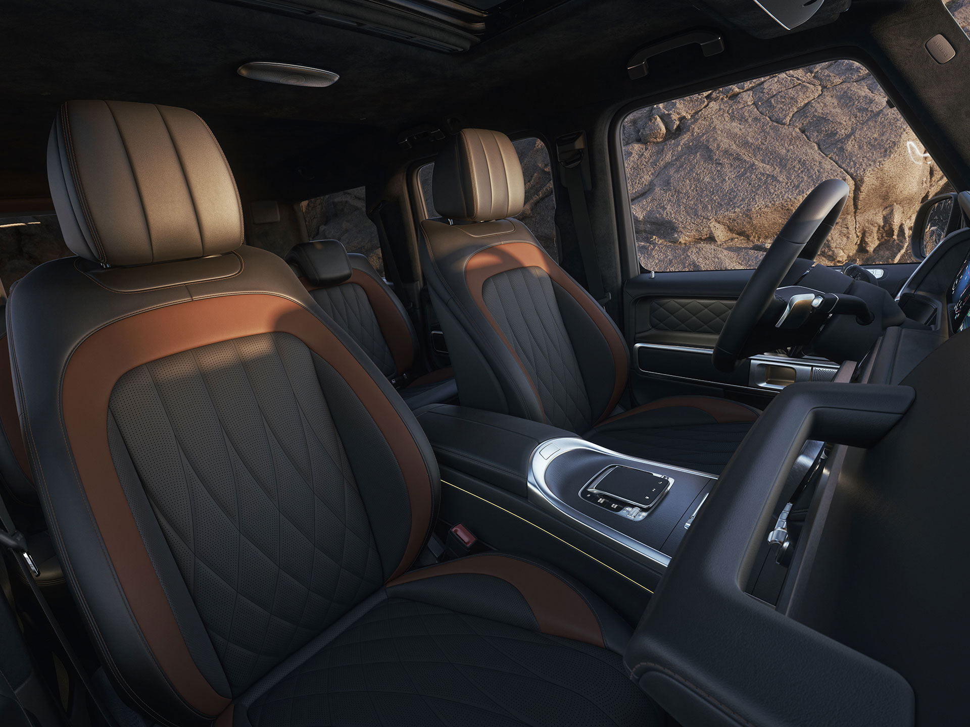 İç mekan | G-Serisi Brand Area | Mercedes-Benz Mercedes-Benz G-Serisi'nin iç mekanı.