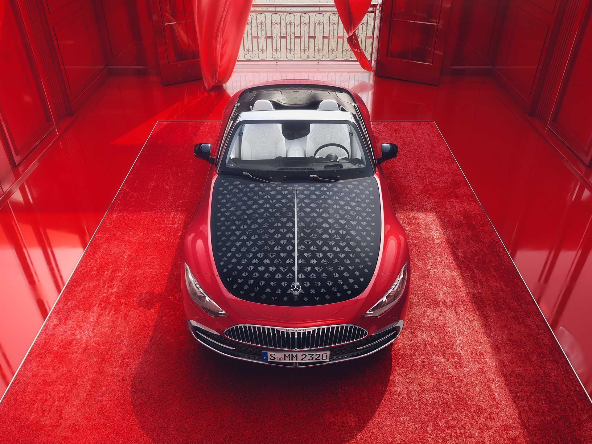 Mercedes-Maybach SL 680'in önden görünümü.