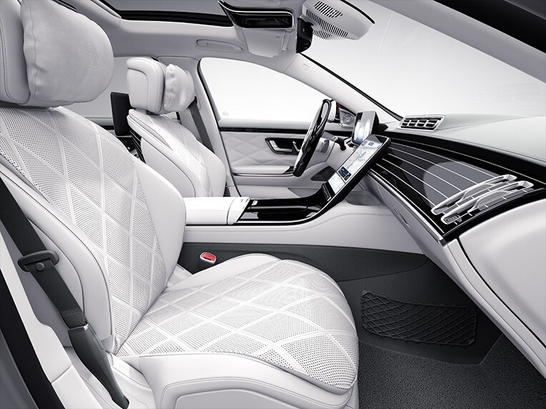 Exclusive paketine sahip Mercedes-Maybach S-Serisi'nin iç mekanı.