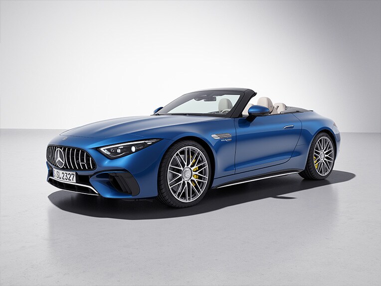 AMG dış mekan krom paketine sahip Mercedes-AMG SL Roadster'ın dış mekanı.
