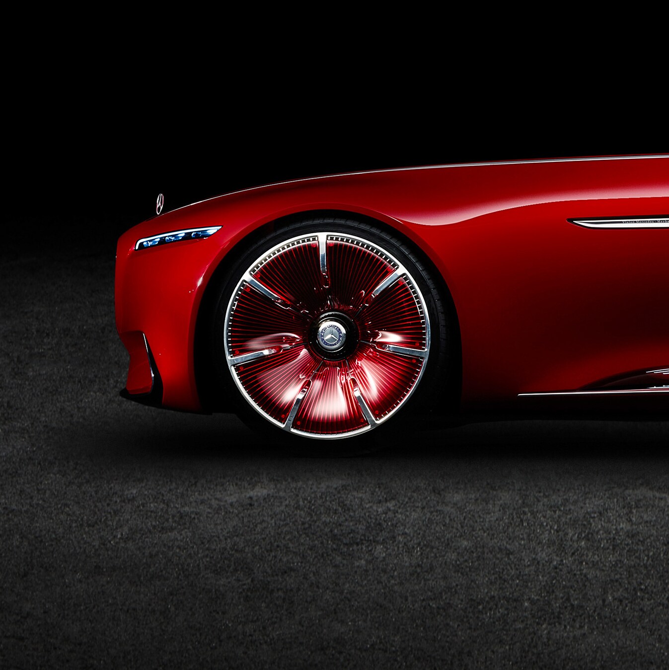 Vision Mercedes-Maybach 6’nın yandan görünümü