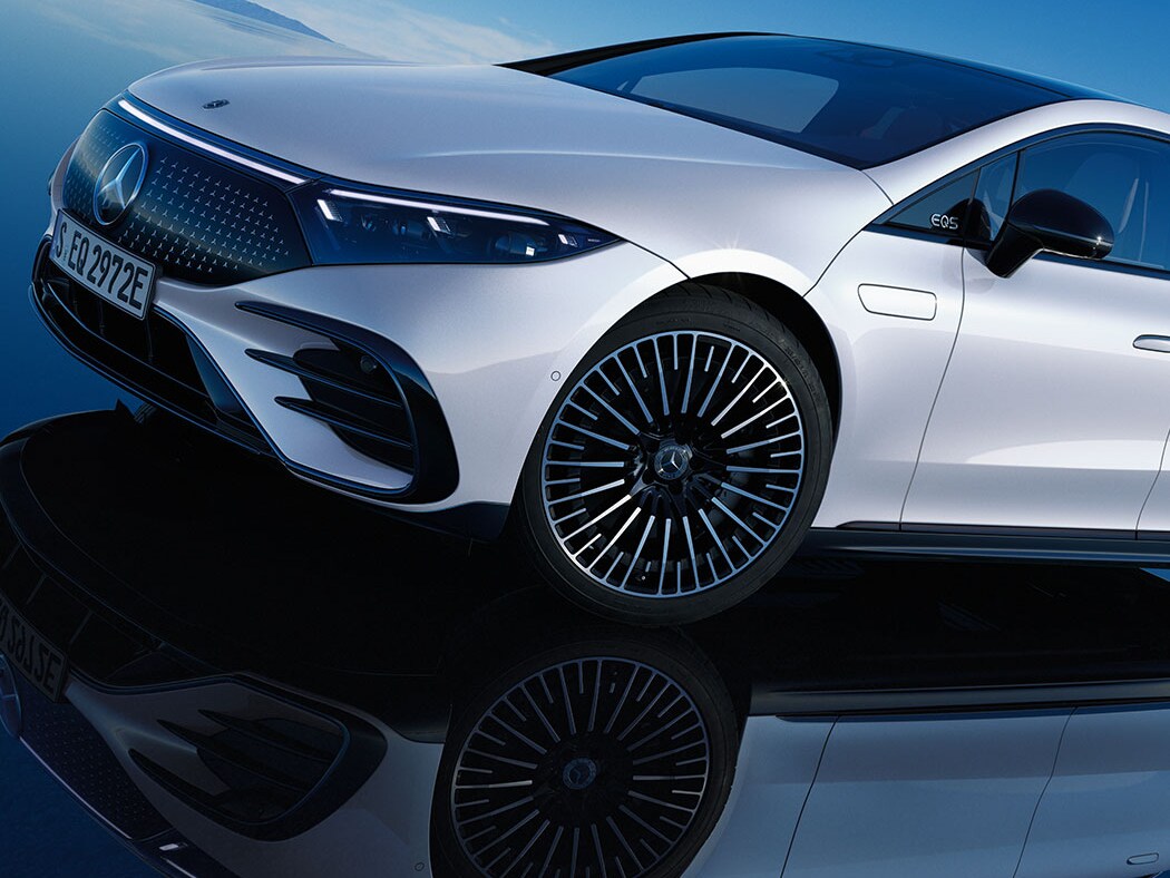 Resimde, Mercedes-EQ'dan EQS gösterilmektedir.