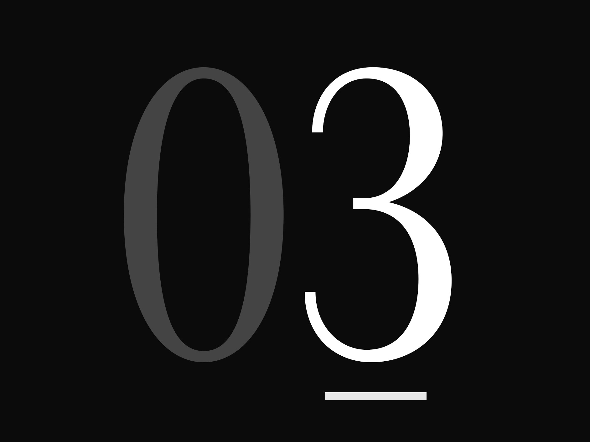 Büyük bir sayı "03"