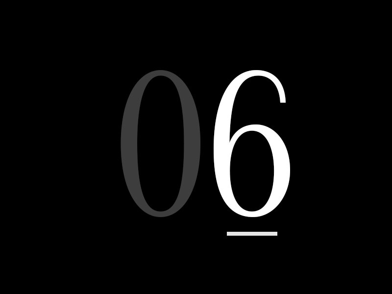 Büyük bir sayı "06"