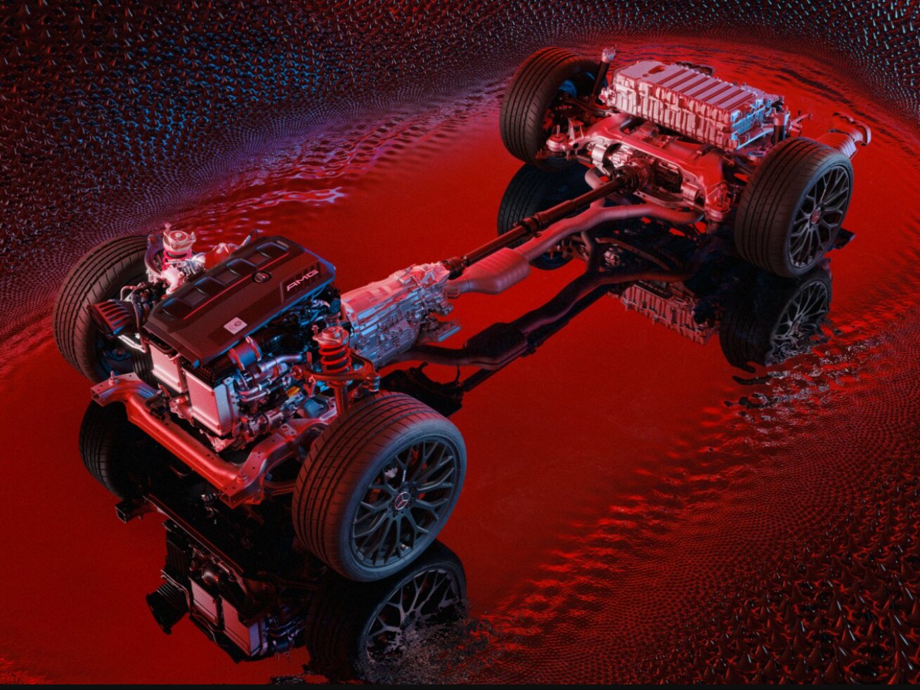 Mercedes-AMG E Performance modellerinin yürüyen aksamı.