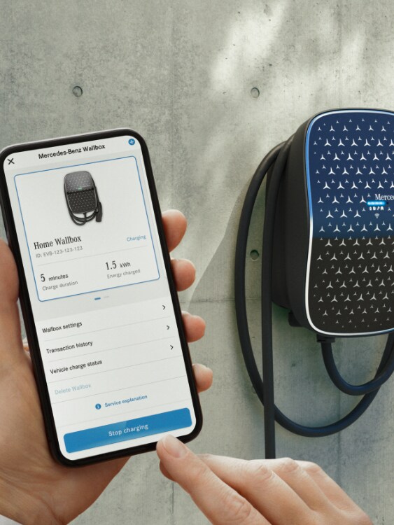 Duvar tipi şarj ünitesi (Wallbox) telefon uygulaması.