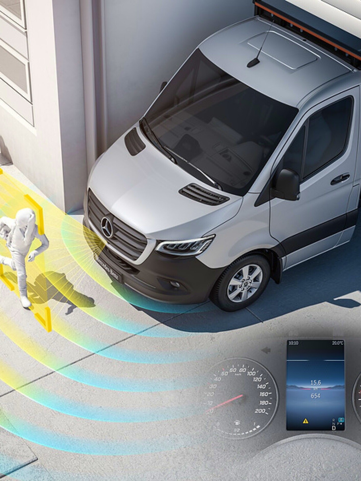 Mercedes-Benz Sprinter Kamyonet için Kalkış Bilgilendirme Sistemi (MOIS).