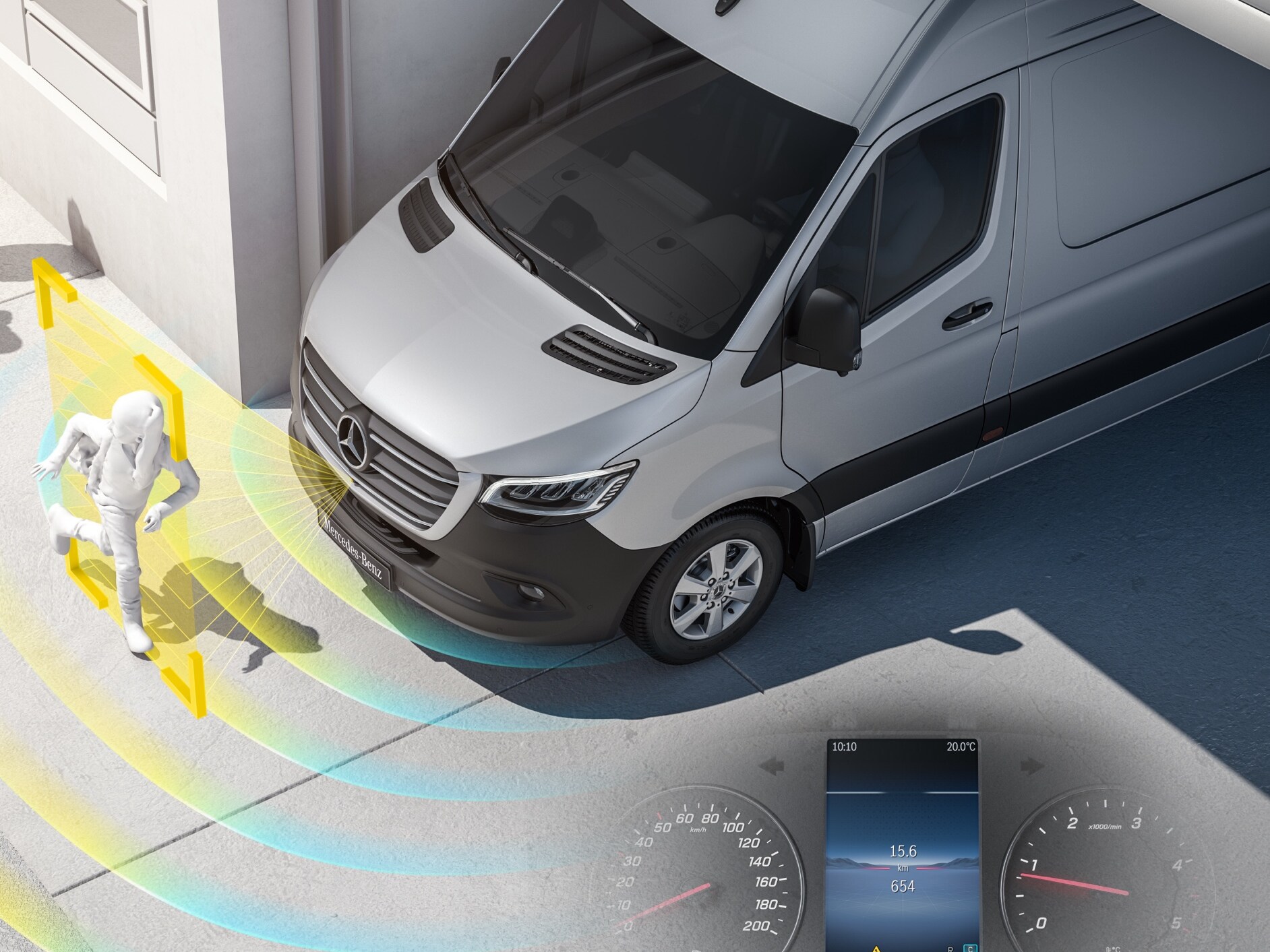 Mercedes-Benz Sprinter Tourer için çalıştırma bilgilendirme yardımcısı (MOIS).