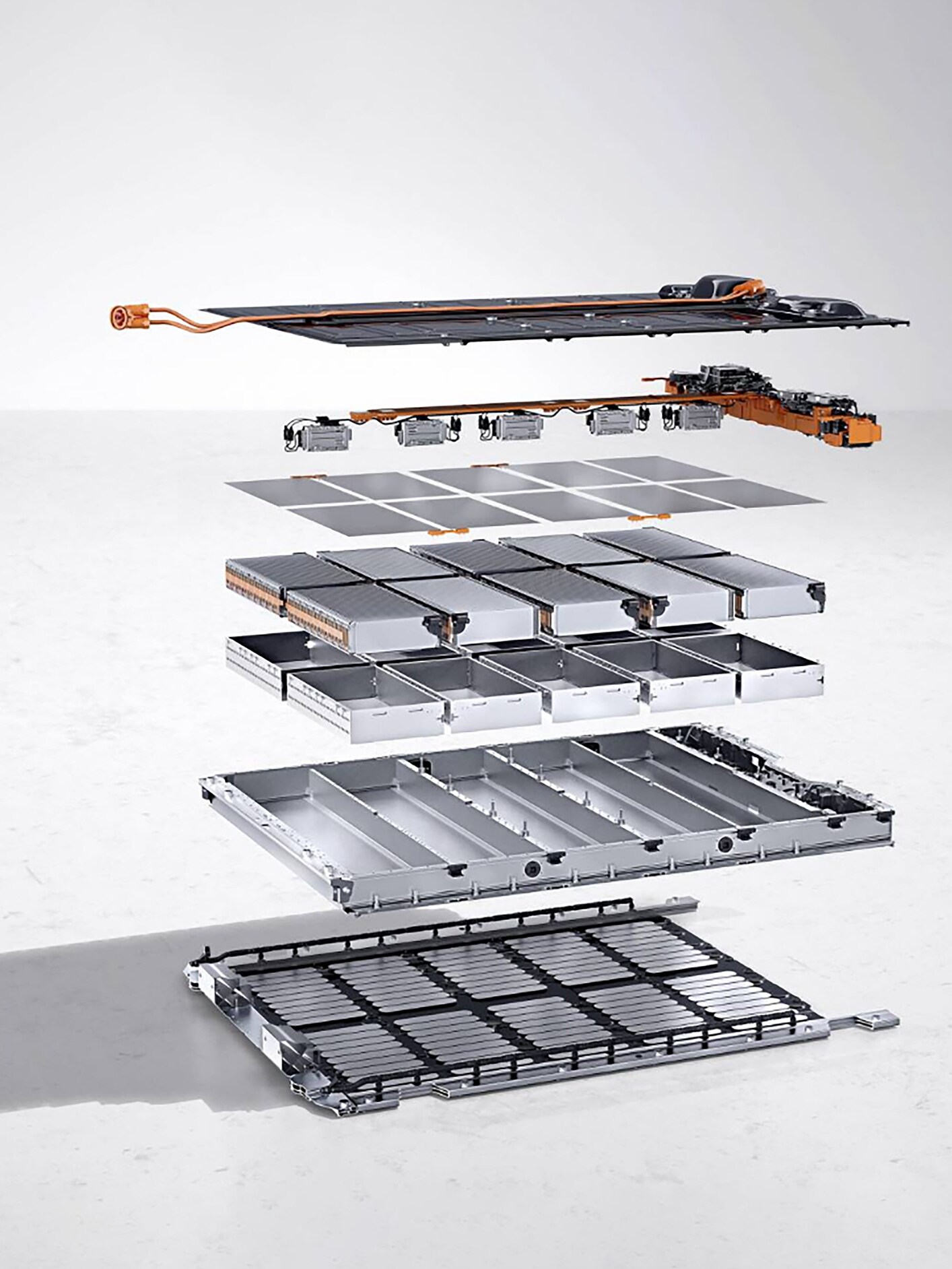 Elektrik hizmetlerini sembolize edecek şekilde akülerin katmanlarına ayrıldığı bir illüstrasyon.